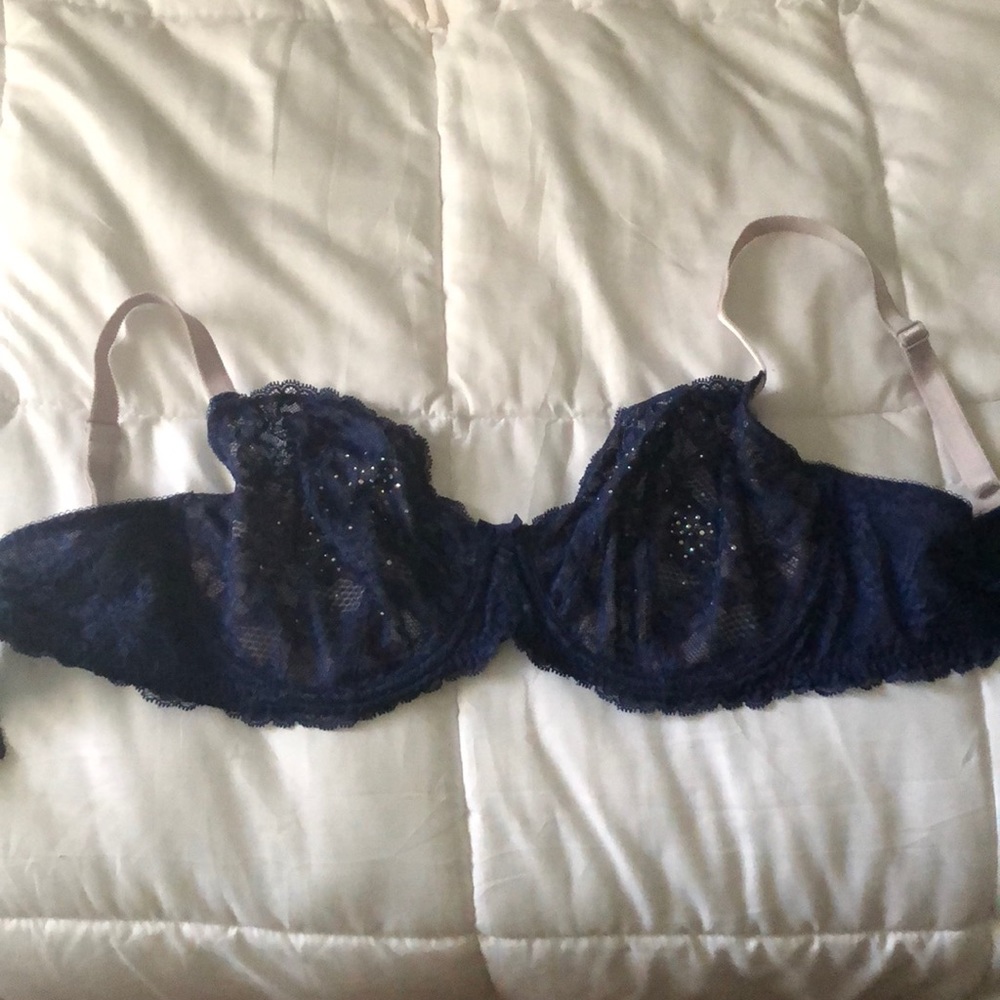 Victoria’s Secret Blue Rhinestone Bra
